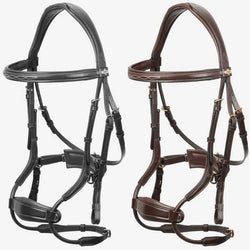 LeMieux Kudos Clear Arc Bridle Adjustable Anatomic Padded Monocrown Black/Havana