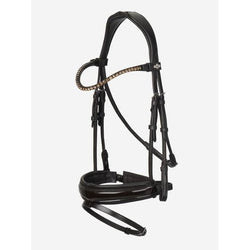 LeMieux Kudos Patent Dressage Bridle Shaped Padded Comfort Monocrown Black/Brown