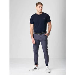 LeMieux Mens Elite Classic Pleated Breech 4 way Stretch Navy/Flint/Black/White