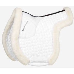 LeMieux Merino+ Hunter Saddle Pad Numnah Foam Padded No Rub Wool Edge White M/L