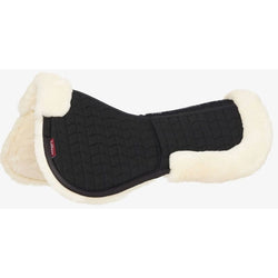 LeMieux Merino+ ProSorb 2 Pocket Half Pad Spine Free Wool Foam Correction Riser Brown Medium SALE