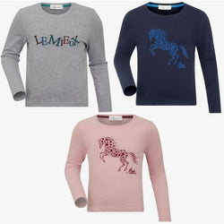 LeMieux Mini Jamie Long Sleeve Top Kids Jersey Jumper Winter Layer Shirt Age7-8 SALE