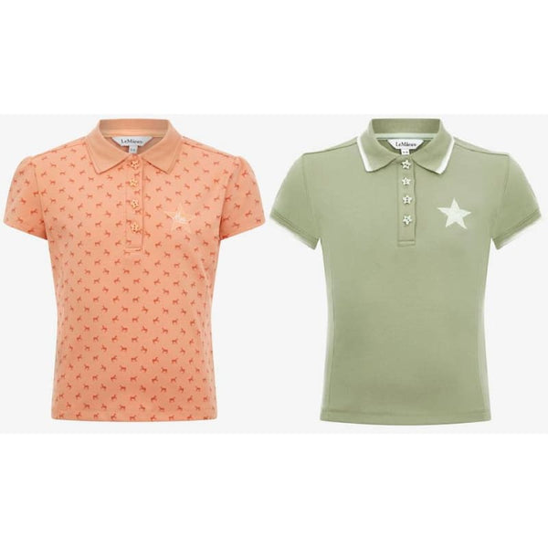 LeMieux Mini Kids Polo Shirt Soft Comfy Jersey Top Summer 2024 Colours Age 3-10