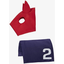 LeMieux Toy Pony Racing Cloth and Mask Saddlepad and Ears Kids Mini Play Horse Tack