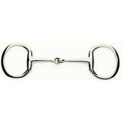 Lorina Basic Stainless Steel Single Jointed Eggbutt Snaffle Horse Bit 4' - 6'