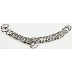 Lorina Curb Chain with Double Link For Use With A Curb or Pelham Bit One Size