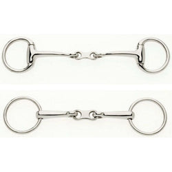 Lorina French Link Eggbutt or Loose Ring Bradoon Snaffle Bit Dressage Legal
