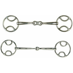 Lorina Single Jointed/French Link Loop Ring Wilkie Snaffle 4'4.5' 5' 5.5' 6'