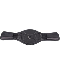 Mark Todd Ergonomic Elasticated Short Padded Leather Dressage Girth Black/Brown