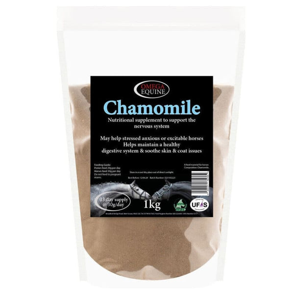 Omega Equine Chamomile Supplement Relax and Support Nervous System Skin andDigestion