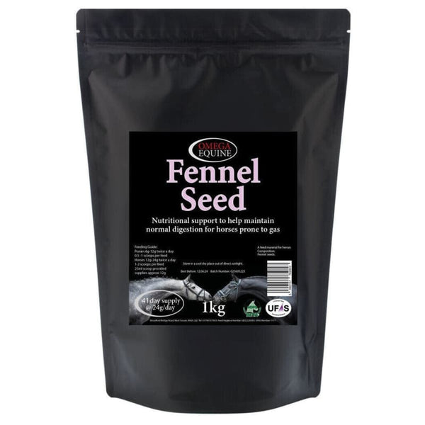 Omega Equine Fennel Seed Supplement For Healthy Breathing Digestion Flatulence