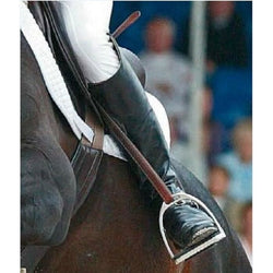 Selleria Equipe Emporio Non-Stretch Stirrup Leathers ST06 Black/Brown 140-160cm