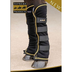 Supreme Products Royal Occasion Fleece Boots / Wraps For Stable and Travel Black