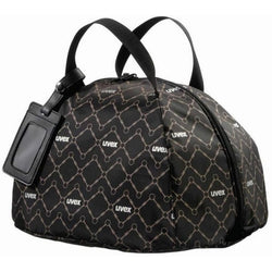 Uvex Luxury Padded Hat Bag Protective Nylon Helmet Bag Travel Safety Black/Brown