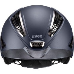 Uvex PERFEXXION II Chrome Helmet Adjustable Horse Riding Hat Black/Grey/Navy XXS