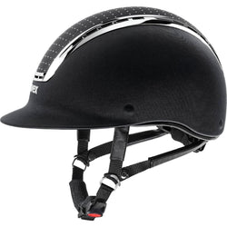 Uvex SUXXEED Delight Chrome Crystal Riding Helmet Adjustable Hat Black/Navy S-L