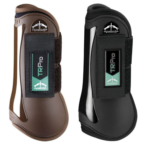 Veredus TR Pro Professional Tendon Touch Close Showjumping Boots Black/Brown SML