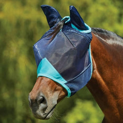 WeatherBeeta ComFiTec Deluxe Fine Mesh Mask with Ears +60% UV Block Fly Mask