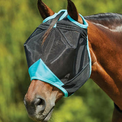 WeatherBeeta ComFiTec Deluxe Fine Mesh Mask With Fleece +60% UV Block Fly Mask