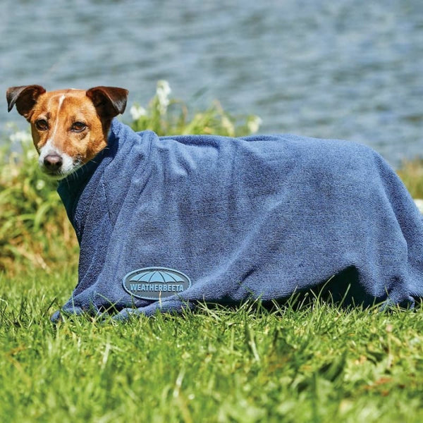 WeatherBeeta ComFiTec Dry-Dog Bag Towelling Fleece Dog Drying Bag With Zip