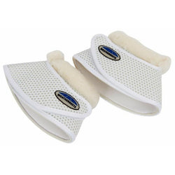 WeatherBeeta Pure Wool Trim Bell Boots Fleece Lined Soft Over Reach Black/White