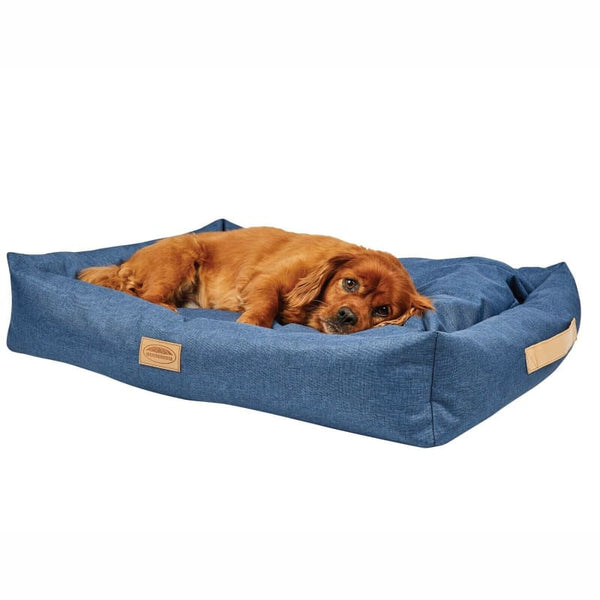 WeatherBeeta Square Denim Dog Bed Strong 600D Soft Shaped Waterproof Breathable