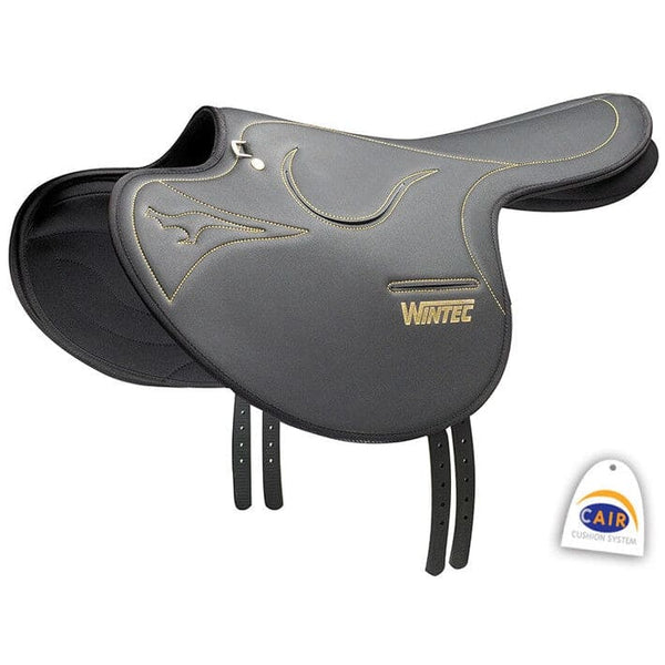 Wintec Half Tree Exercise Racing Race Saddle with CAIR Air System Black 18'