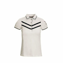 Horseware Ladies Clara Cotton Pique Retro Polo Shirt White XS SALE