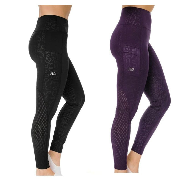 Horseware Ladies Monogram Silicone Grip Mesh Riding Tights