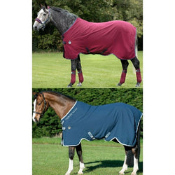 Horseware Rambo HELIX DISC FRONT Cooler/Stable/Travel Sheet Rug Navy 6'0" SALE