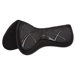 LeMieux Single Sided X-Grip Silicone Grip Suede Memory Foam Low Profile Half Pad