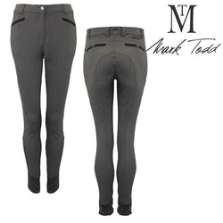 Mark Todd Ladies London Stretch Euroseat Breeches Grey 24" SALE