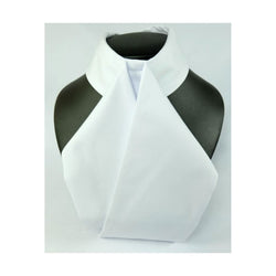 ShowQuest Ready Tied Hunt Stock Cotton Mix White or Cream One Size