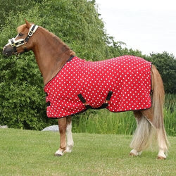 Supreme Products Dotty Fleece Rug Wicking Cooler Travel and Stable Sheet 3'3'-7'0'