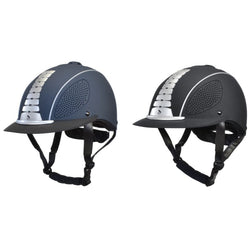 Whitaker Horizon Peaked Riding Helmet Kids Carbon Vented SEI ASTM F1163-15 VG1 Small
